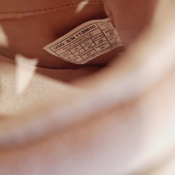 NEW UGG Scape Platform Sneakers Leather Lace Up Low Top Rose - Picture 6 of 6